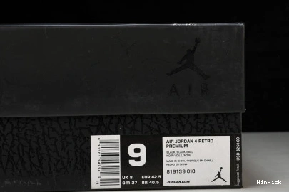 Retro Hair Pony 4 Black Jordan 819139-010 0727